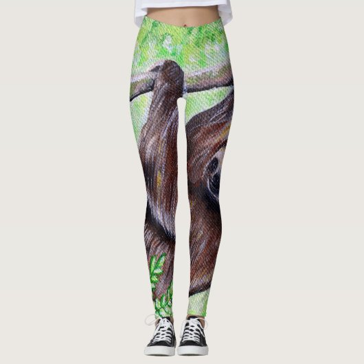 Sloth Painting Leggings (Vorderseite)