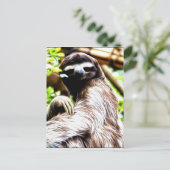 Sloth Painting Postkarte (Stehend Vorderseite)