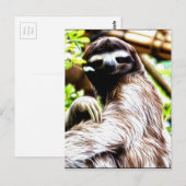 Sloth Painting Postkarte (Vorne/Hinten)