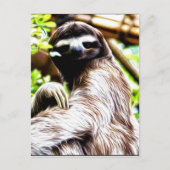 Sloth Painting Postkarte (Vorderseite)