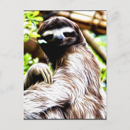 Sloth Painting Postkarte (Vorderseite)