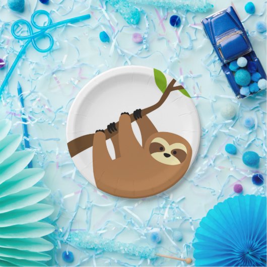 Sloth-PapierParty-Teller Pappteller (Party)