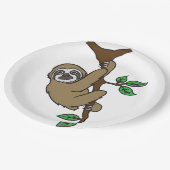 Sloth-PapierTeller Pappteller (Schrägansicht)