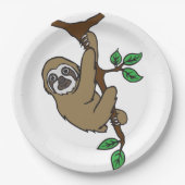 Sloth-PapierTeller Pappteller (Vorderseite)