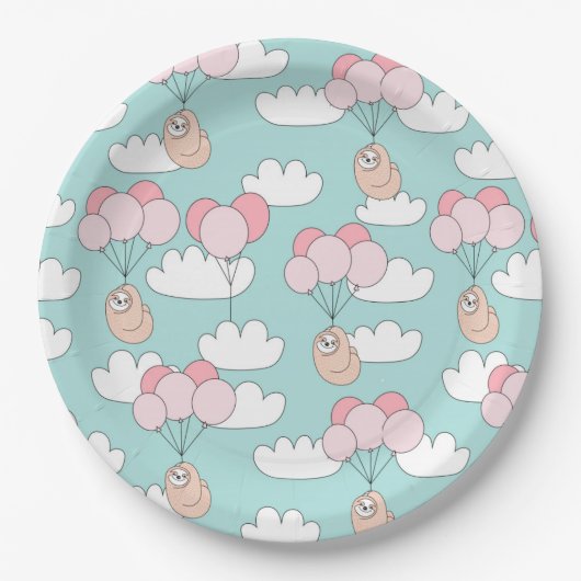 Sloth Pappteller (Vorderseite)