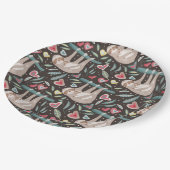 Sloth Pappteller (Schrägansicht)