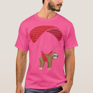 Sloth Paraglider Lazy Paragliding Skydiving T-Shirt