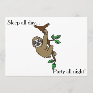 Sloth-Party Einladung