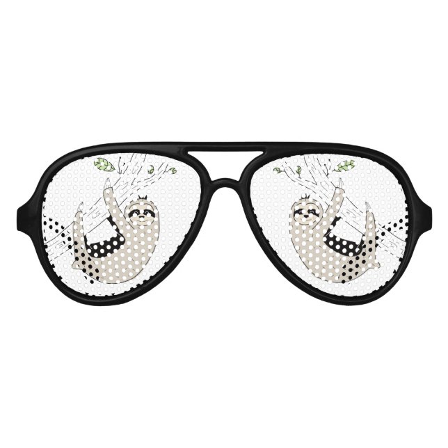 Sloth Party Partybrille (Vorderseite)
