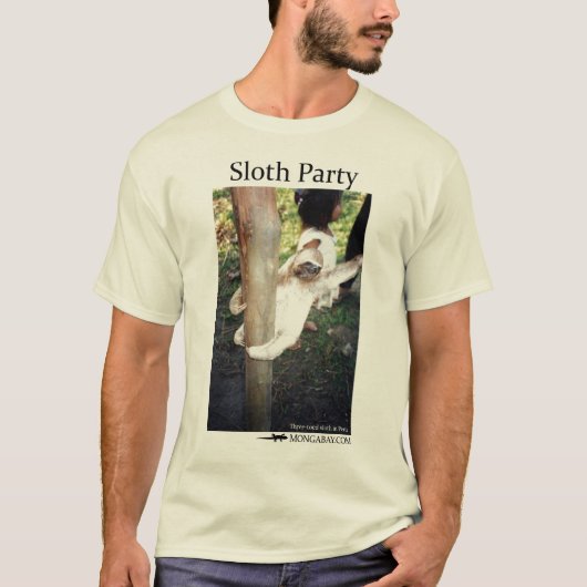 Sloth-Party-Shirt T-Shirt (Vorderseite)