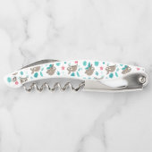 Sloth Pattern Corkschraube Kellnermesser (Rückseite)