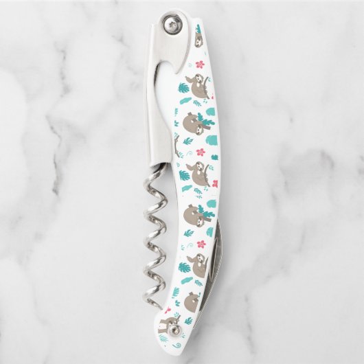 Sloth Pattern Corkschraube Kellnermesser (Vorderseite)