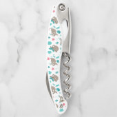 Sloth Pattern Corkschraube Kellnermesser (Rückseite)