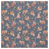 Sloth Pattern Fabric Stoff (Muster)