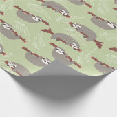 Sloth Pattern Geschenkpapier (Ecke)