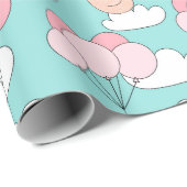 Sloth Pattern Wrapping Paper Geschenkpapier (Rolleneckpunkt)