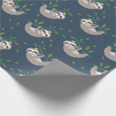 Sloth Pattern Wrapping Paper Geschenkpapier (Ecke)