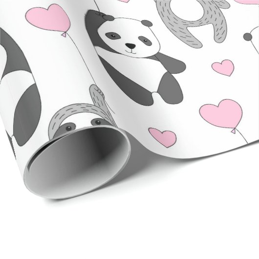 Sloth Pattern Wrapping Paper Geschenkpapier (Rolleneckpunkt)