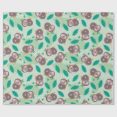 Sloth Pattern Wrapping Paper Geschenkpapier (Flach)