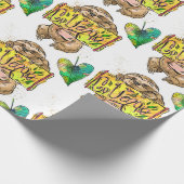 Sloth Pattern Wrapping Paper Geschenkpapier (Ecke)