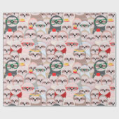 Sloth Pattern Wrapping Paper Geschenkpapier (Flach)