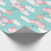 Sloth Pattern Wrapping Paper Geschenkpapier (Ecke)