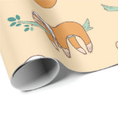 Sloth Pattern Wrapping Paper Geschenkpapier (Rolleneckpunkt)