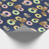 Sloth Pattern Wrapping Paper Geschenkpapier (Ecke)
