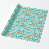 Sloth Pattern Wrapping Paper Geschenkpapier (Ungerollt)
