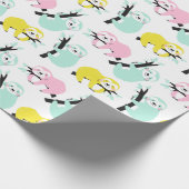 Sloth Pattern Wrapping Paper Geschenkpapier (Ecke)