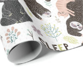 Sloth Pattern Wrapping Paper Geschenkpapier (Rolleneckpunkt)
