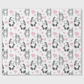 Sloth Pattern Wrapping Paper Geschenkpapier (Flach)