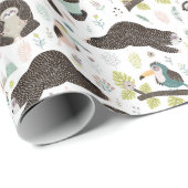 Sloth Pattern Wrapping Paper Geschenkpapier (Rolleneckpunkt)