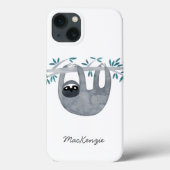 Sloth Personalisiert Case-Mate iPhone Hülle (Rückseite)
