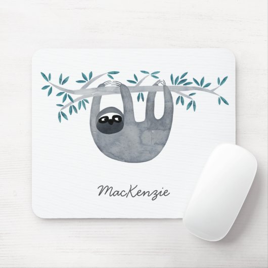 Sloth Personalisiert Niedlich Mousepad (Mit Mouse)
