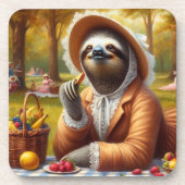 Sloth Picnic Getränkeuntersetzer (Vorderseite)
