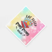 Sloth Ping Pong Eat Sleep Ping Pong Wiederholung l Serviette (Ecke)