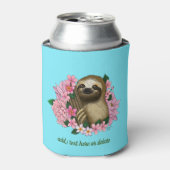 Sloth Pink-Blume Dosenkühler (Kanne Vorderseite)