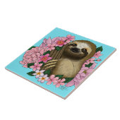 Sloth Pink-Blume Fliese (Seite)