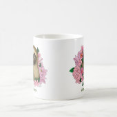 Sloth Pink-Blume Kaffeetasse (Mittel)