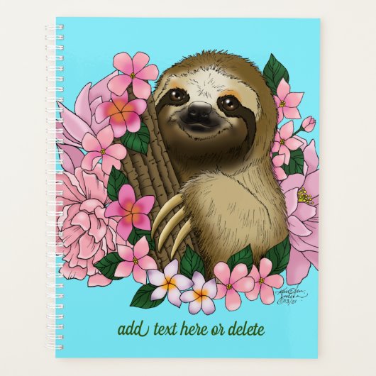 Sloth Pink-Blume Planer (Vorderseite)