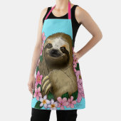 Sloth Pink-Blume Schürze (InSitu)