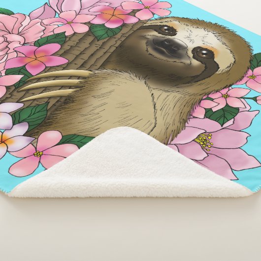 Sloth Pink-Blume Sherpadecke (3/4)