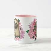 Sloth Pink-Blume Tasse (Zentrum)