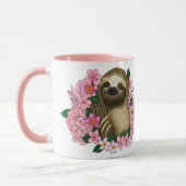 Sloth Pink-Blume Tasse (Links)