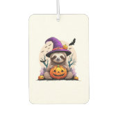 Sloth Pink Hat Halloween Autolufterfrischer (Vorderseite)