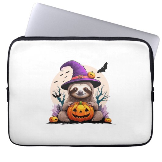 Sloth Pink Hat Halloween Laptopschutzhülle (Vorderseite)