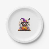 Sloth Pink Hat Halloween Pappteller (Vorderseite)