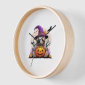 Sloth Pink Hat Halloween Uhr (Winkel)