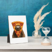Sloth pizza funny weird prank meme cute happy chri fotoplatte (Seite)